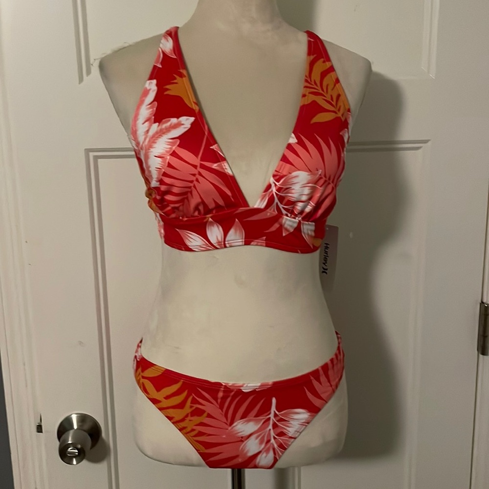 Hurley Red Floral Bikini